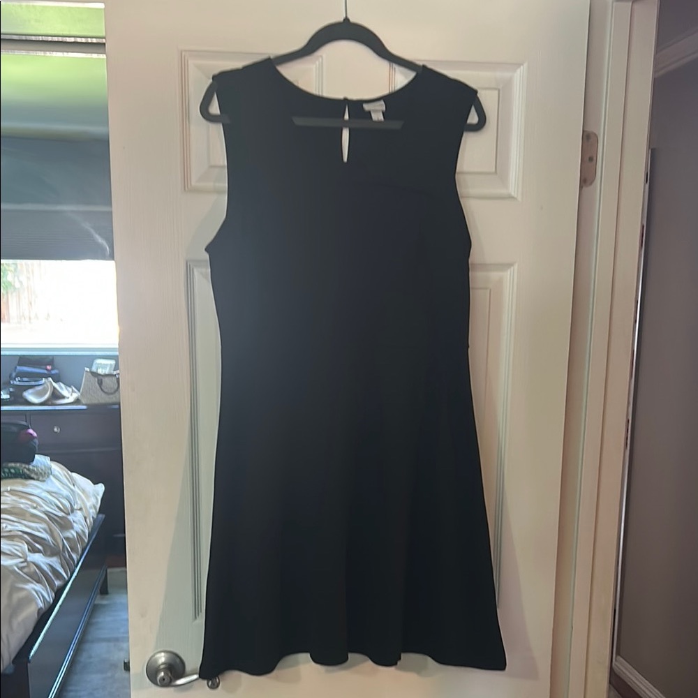 Merona Black Sleeveless A-Line Mini Dress